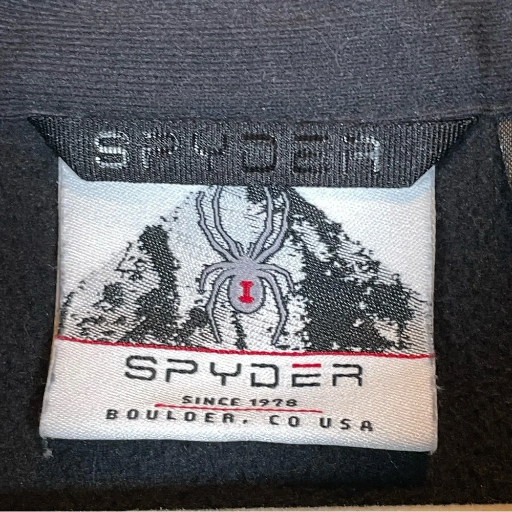Spyder Black Half-Zip Gait Pullover Sweater Jacket Size M